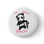 The Dancing Panda CandyCane Button