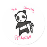 The Dancing Panda CandyCane Stickers