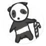 The Dancing Panda CandyCane Round Sticker