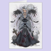The Dark Priestess Angel Note Card cards
