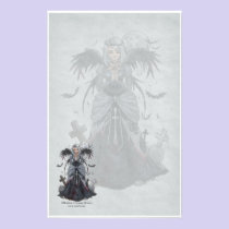 The Dark Priestess Angel Stationery stationery