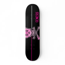 The DarQue SkullBoard (Pink) Skate Board Decks