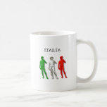 The David Michelangelo Italian flag Coffee Mug