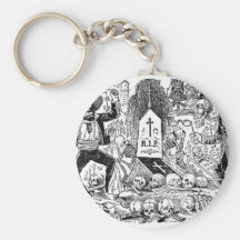 The Day of the Dead, Mexico. Circa early 1900's Key Chains
