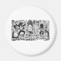 The Day of the Dead, Mexico. Circa early 1900's Refrigerator Magnet