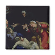 The Dead Christ Mourned , c.1604 Refrigerator Magnets