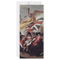 The Death Of Major Peirson By John Singleton Copl Custom Rack Card