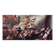 The Death Of Major Peirson By John Singleton Cople Picture Card