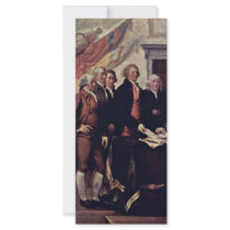 The Declaration Of Independence Detail By Trumbull Full Color Rack Card