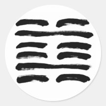 THE DEEP OS HEX ONLY ROUND STICKER