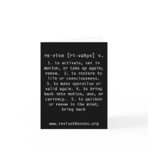 The Definition [Black Notecard]