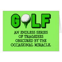 THE DEFINITION OF GOLF GREETING CARDS