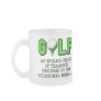 THE DEFINITION OF GOLF COFFEE MUG