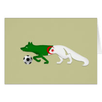 The Desert fox Algeria flag Le Fennec soccer gifts Card