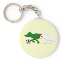 The Desert fox Algeria flag Le Fennec soccer gifts Keychain