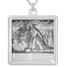 The Devil leading the Pope in Chains, 1680 Custom Necklace