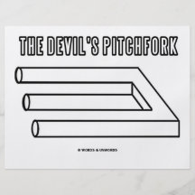 The Devil's Pitchfork (Optical Illusion) Personalized Flyer