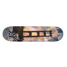 The Digital Jungle Bridge orange/blu Skate Boards