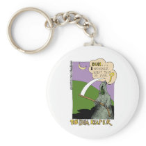 The Dim Reaper Funny Halloween Cartoon Gifts & Tee Keychains