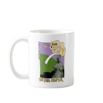 The Dim Reaper Funny Halloween Cartoon Gifts & Tee Coffee Mug