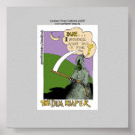 The Dim Reaper Funny Halloween Collectable Poster posters