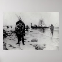 The Discovery of America by Leif Eriksson Poster