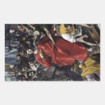 'The Disrobing of Christ' Rectangular Sticker