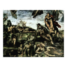 The Doomsday Fresco On The Altar Wall Of The Sisti Personalized Announcements