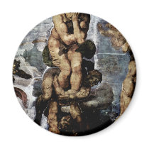 The Doomsday Fresco On The Altar Wall Of The Sisti Refrigerator Magnet