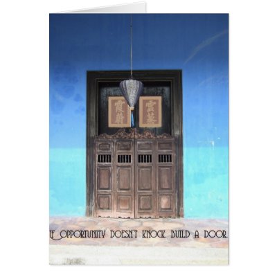 The Door of Opportunity Greeting Cards by NotionsbyNique