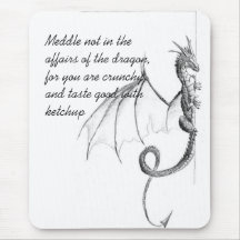 The Dragon Page Mouse Mat