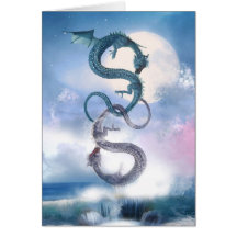 the dragons duel greeting card