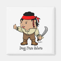 The Dregg Pirate Roberto Magnet