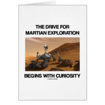 The Drive For Martian Exploration Begins Curiosity Greeting Card