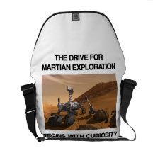 The Drive For Martian Exploration Begins Curiosity Courier Bag