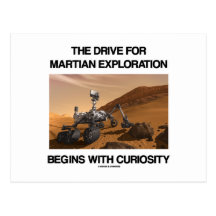 The Drive For Martian Exploration Begins Curiosity Post Cards