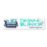 The Drive-In Will Never Die White bumper stickers