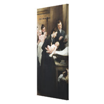The Drop of Milk in BellevilleDoctor Variot's Stretched Canvas Print