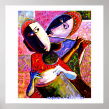 THE DRUMMER AND THE FLUTE, Mojisola A Gbadamosi... Print