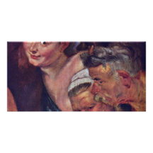 The Drunken Silenus Detail By Rubens Peter Paul Picture Card