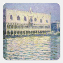 The Ducal Palace, Venice, 1908 Square Stickers