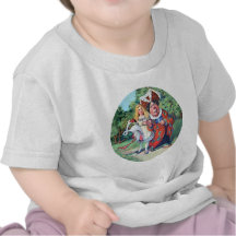 The Duchess Gives Alice Advice on Flamingo Croquet Shirts