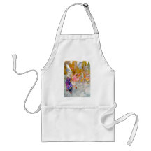 THE DUCHESS GIVES ALICE TIPS IN FLAMINGO CROQUET APRON