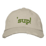 the dude 'sup! hat embroidered hats