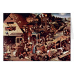 The Dutch Proverbs  By Bruegel D. Ä. Pieter Cards