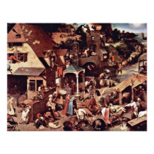 The Dutch Proverbs  By Bruegel D. Ä. Pieter Invitations