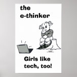 THE  E-THINKER  Poster posters