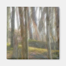 The Early Spring Forest Fridge Magnets