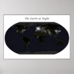 The Earth at Night Print