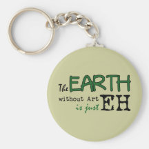 The Earth Without Art Keychain
